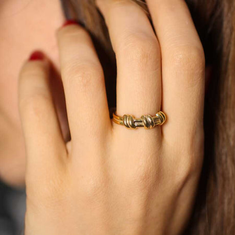Sterling Silver Modern Band Ring - Contemporary Slanted Design