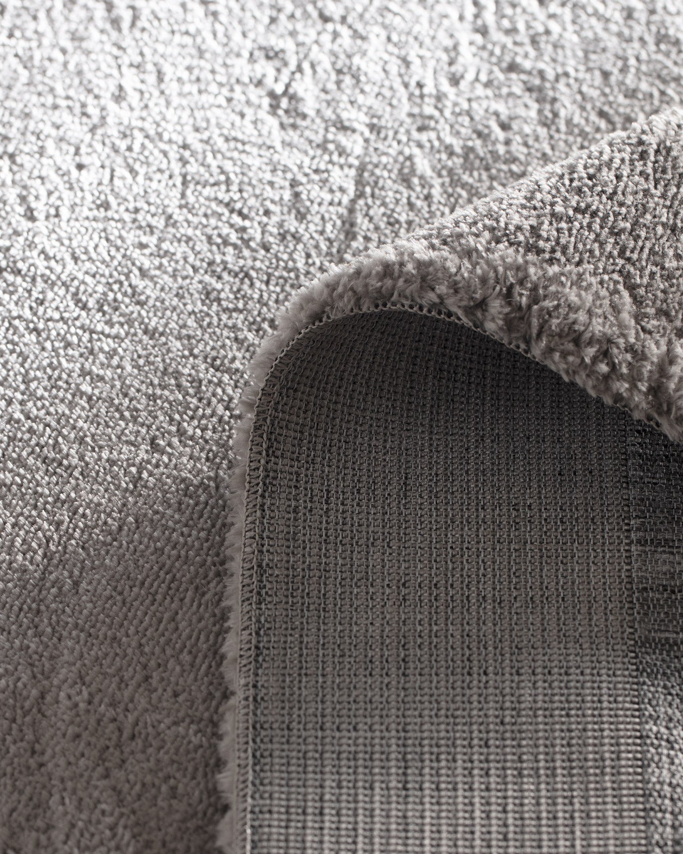 Gray Polyester and Polypropylene Runner Rug - 80x300 cm