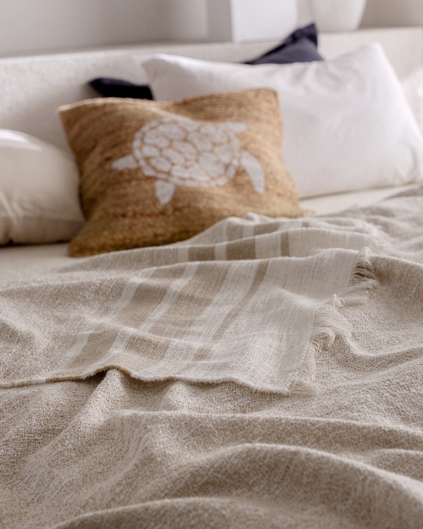 Cotton Blend Double Bedspread - Soft & Durable Weave