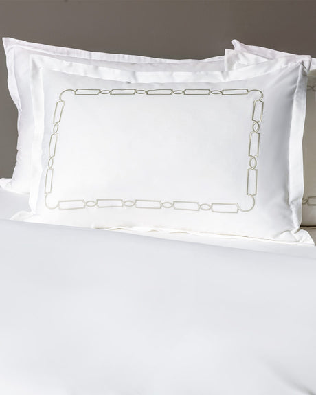 Luxury King Size Embroidered Sateen Duvet Cover Set