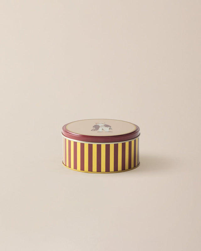 Louise Small Round Metal Decorative Storage Box
