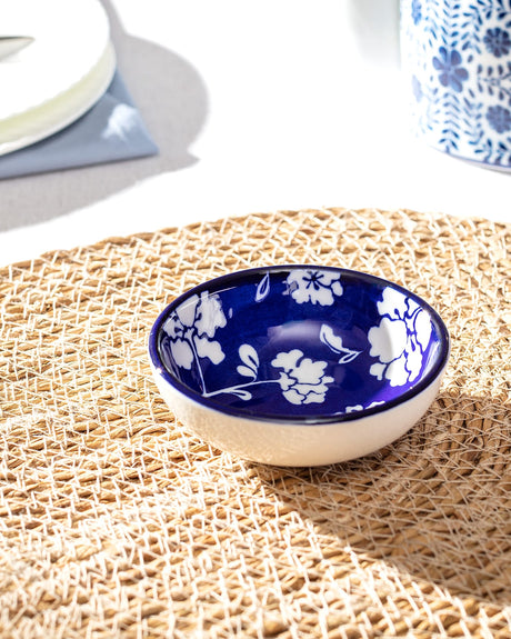 New Bone China Appetizer Plate - Elegant Rêve Bleu Rennes Design