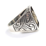 Sterling Silver Men's Ring - Ottoman Coat of Arms Engraving