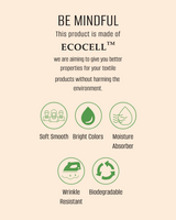 Cotton Lyocell Blend King Pique Set - Ecocell Printed Design