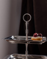 Stainless Steel 3-Tier Cake Stand - Modern Silver Finish
