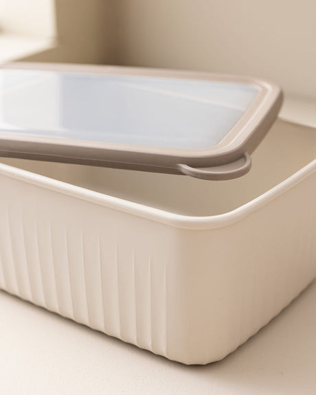 3-Piece Rectangular Food Storage Container Set - Kitchen & Meal Prep