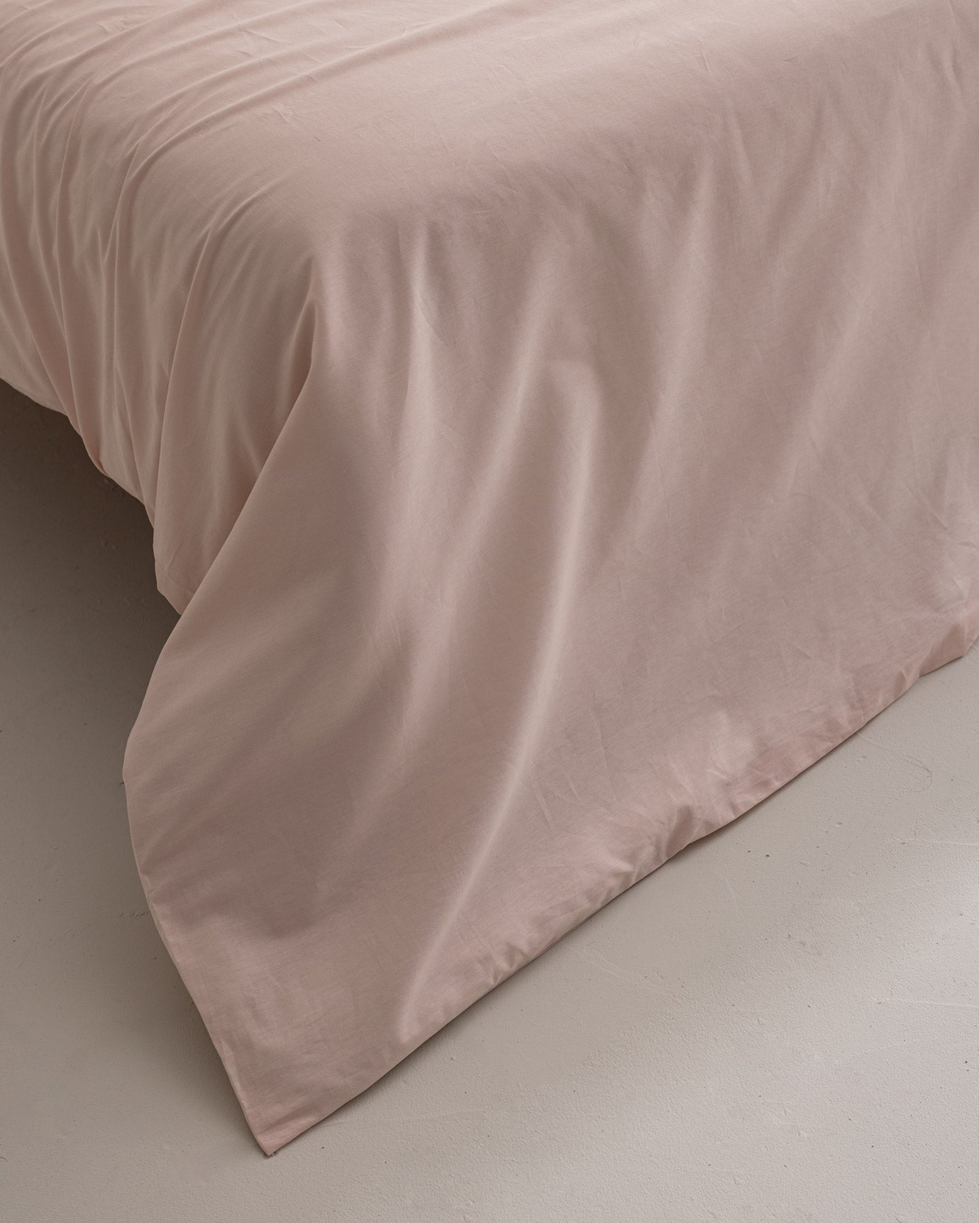 Manon King Size 100% Cotton Ranforce Duvet Cover - Powder Pink