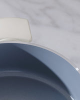 Nano Ceramic Nonstick Shallow Casserole Pot - 26 cm, White & Anthracite