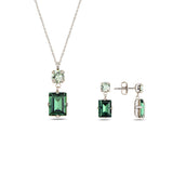 Sparkling Baguette Jewelry Set - Minimalist & Elegant Design