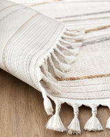 Polyester Area Rug - Modern Grey Design with Soft Pile