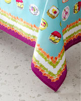Paulina Colorful Polycotton Tablecloth for Dining & Kitchen Decor