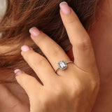 Premium Sterling Silver Baguette Ring