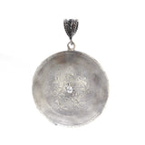 Premium 925 Sterling Silver Floral Medallion Pendant Charm