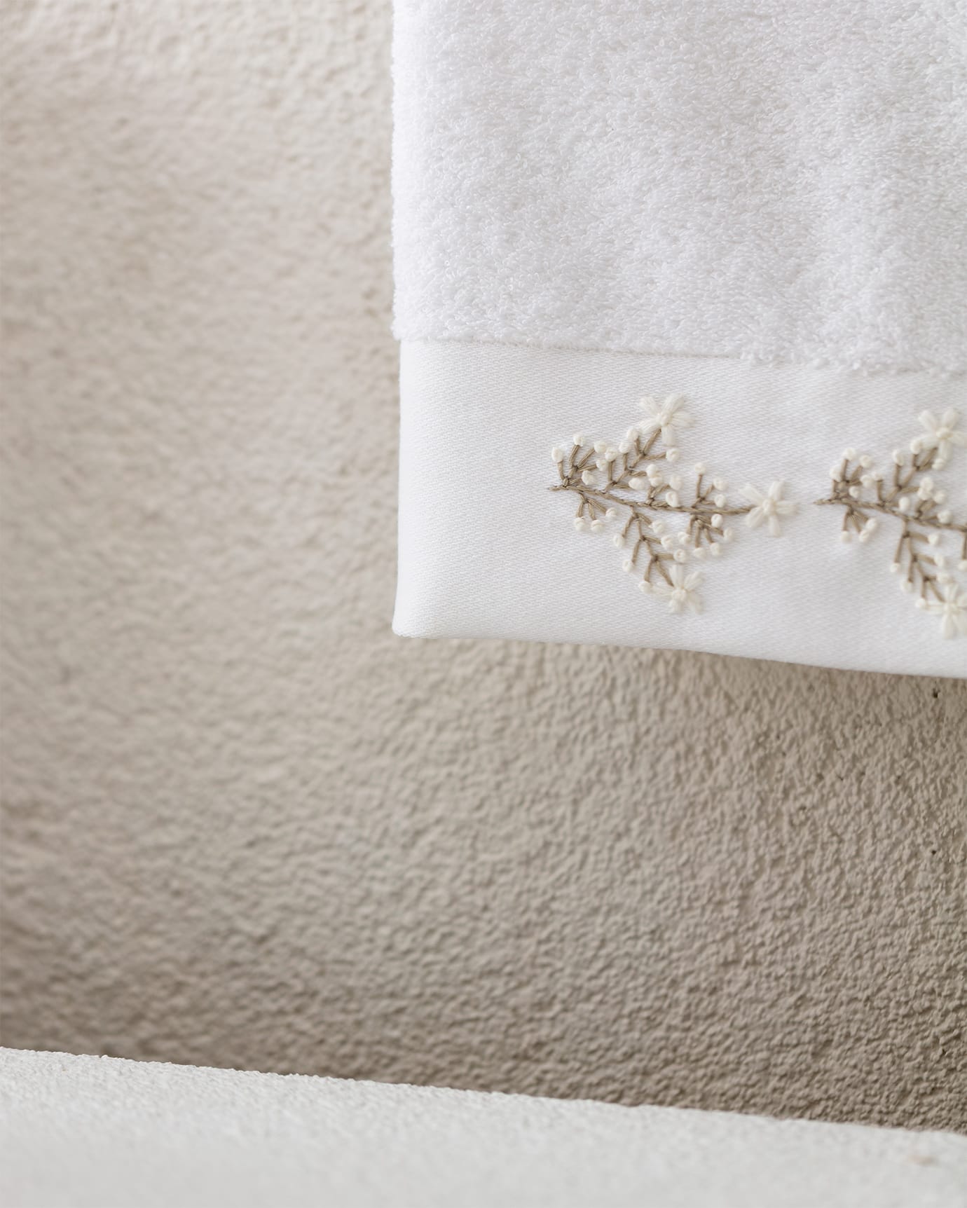 Soft Absorbent 100% Cotton Opal Embroidered Face Towel
