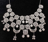 Premium 925 Sterling Silver Moon Filigree Necklace