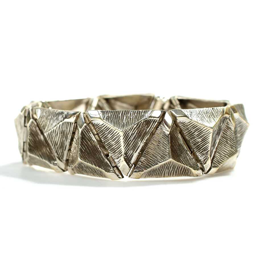 Professional 925 Sterling Silver Geometric Triangle Bracelet