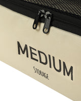 Cream Travel Luggage Organizer Bag - Suitcase Packing Cube