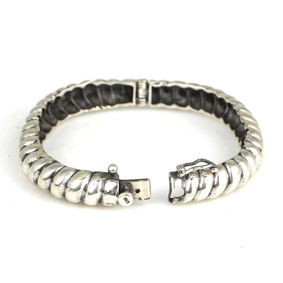 Prémiový náramek z krouceného stříbra 925 sterling