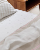 Henri Twin Size Printed Ecocell Cotton Pique Bedding Set - Soft & Breathable