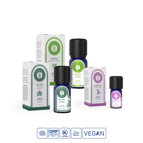 Women's Health Essential Oil Set - Niaouli, Tea Tree, Clary Sage - 3 Pack