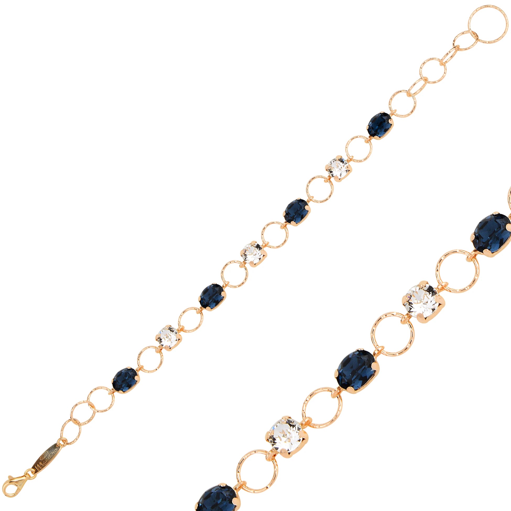 Luna Row Bangle - Gem-Inspired Feminine Design