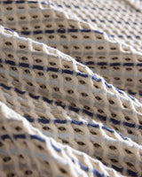 100% Cotton Double Bedspread - Coffee Blue Reversible Design