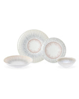 New Bone Porcelain 6-Person Dinner Set - Elegant Lines