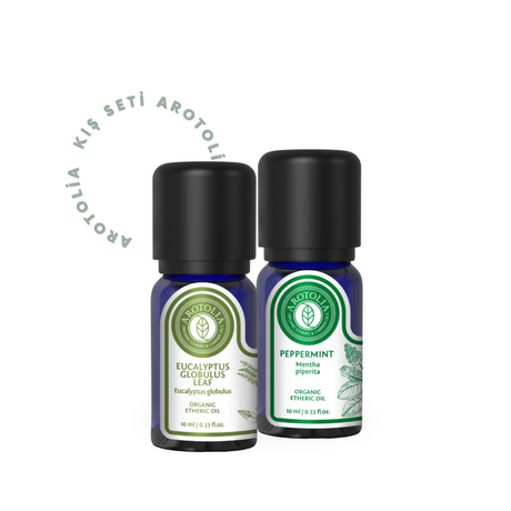 Winter Wellness Set with Eucalyptus Globulus and Peppermint Essential Oils