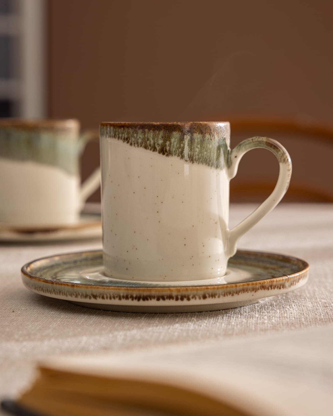 Maure 6-Person 12-Piece Coffee Cup and Saucer Set