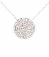 Premium 925 Sterling Silver Large Circle Necklace