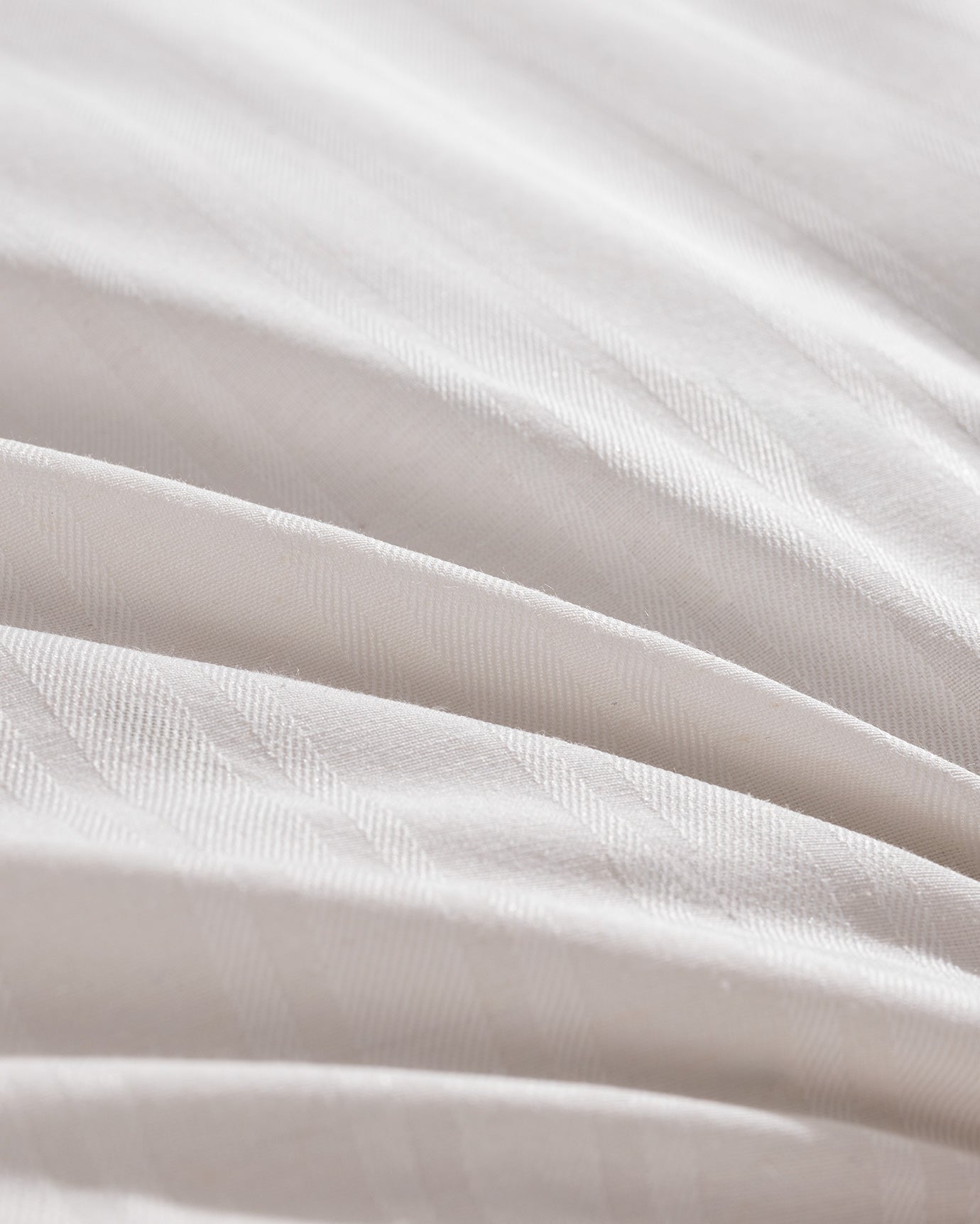 Full Size Cotton Sateen Striped Duvet Cover Set