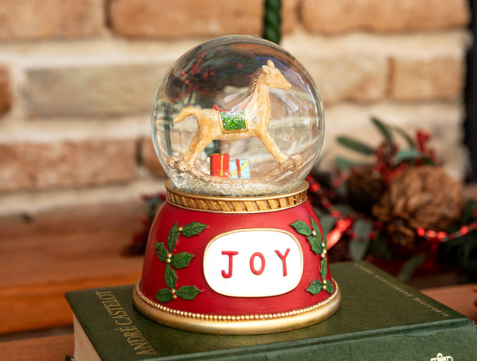 Polyester Decorative Sphere - Bleuette Glass-Effect Design