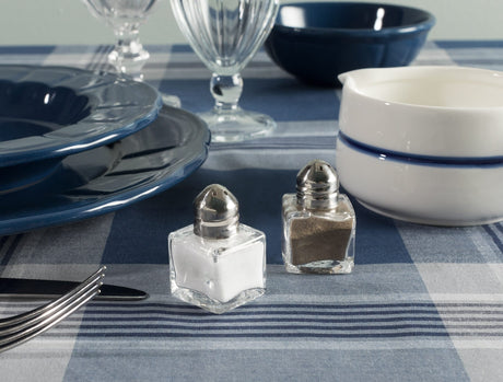 Glass 2-Piece Salt & Pepper Shaker Set - Modern Minimalist Design