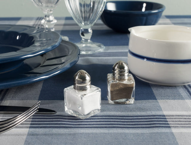 Glass 2-Piece Salt & Pepper Shaker Set - Modern Minimalist Design