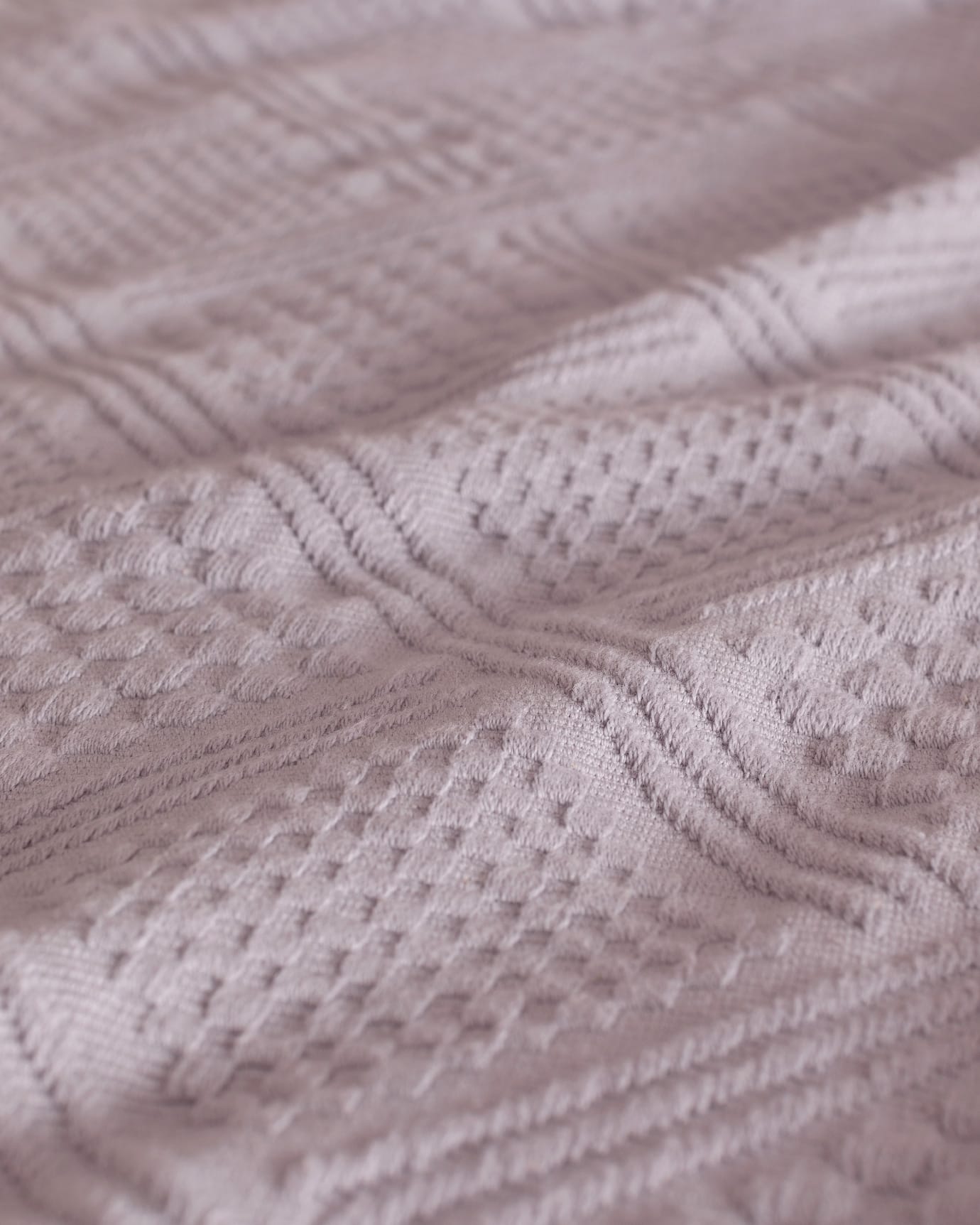 Pure Cotton King Bedspread - Elegant Triangle Stitching