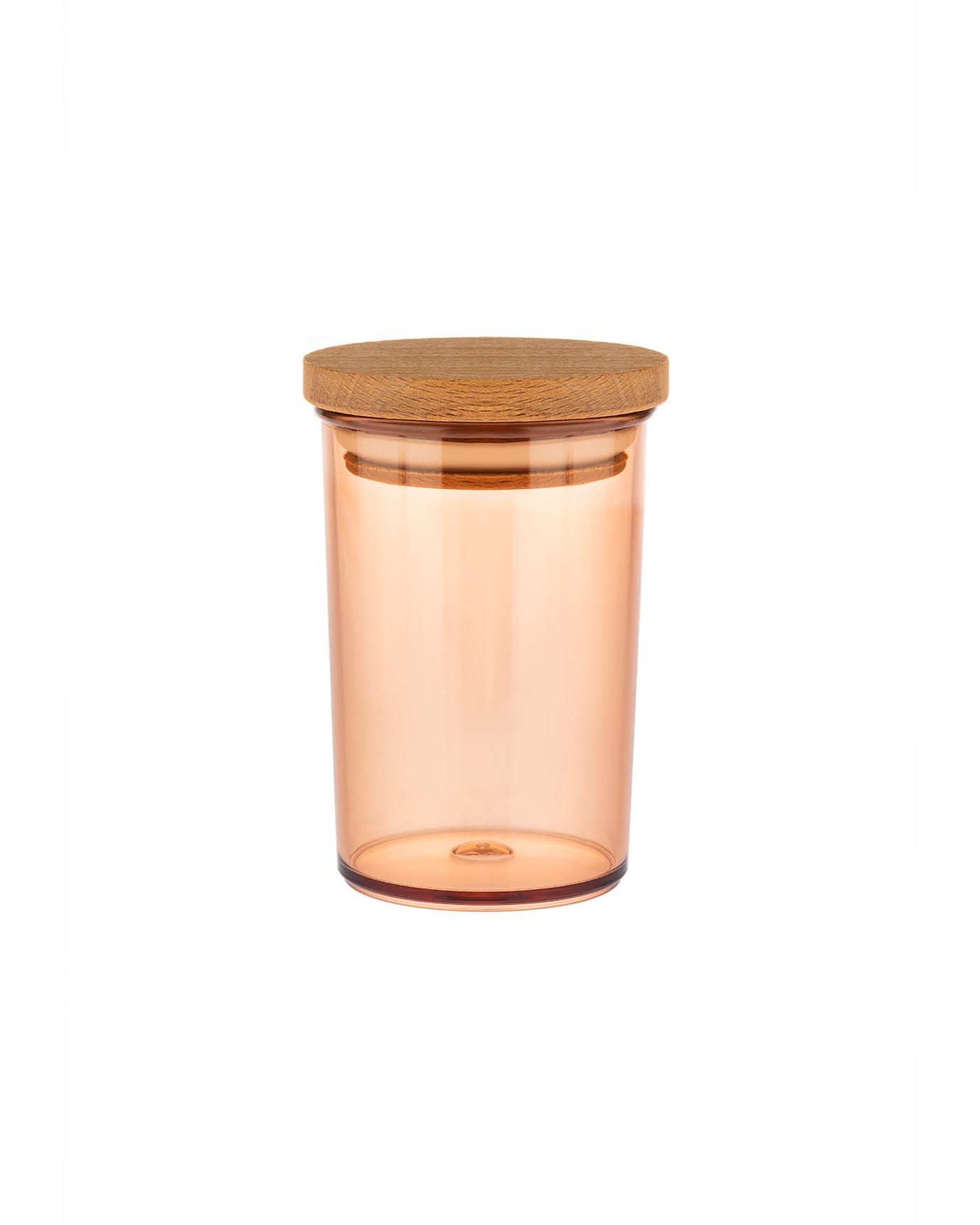 Wood Lid Spice Jar - Glass Food Storage Container