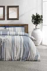 Cotton Blend Jacquard Double Duvet Cover Set - Elegant Weave