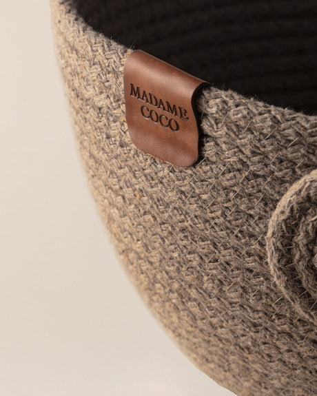 Woven Fabric Storage Basket - Natural Blend for Stylish Organization