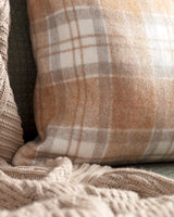 Polyamide-Acrylic Cushion Cover - Soft Camel Texture