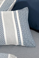 Cotton Blend Jacquard Double Duvet Cover Set - Elegant Weave