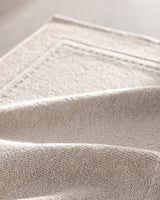 Angeline bomuld bademåtte, blød og absorberende beige badeværelsesmåtte 50x80 cm