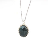 Premium 925 Sterling Silver Oval Jade Necklace