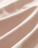 100% Cotton Satin Double Duvet Cover Set - Piped & Plain Dyed