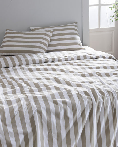 100% Cotton Ranforce Double Duvet Cover Set - Printed Design