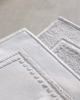 Tappetino da Bagno in Cotone - Morbido Asciugamano da Pavimento Assorbente - Grigio 50x80 cm