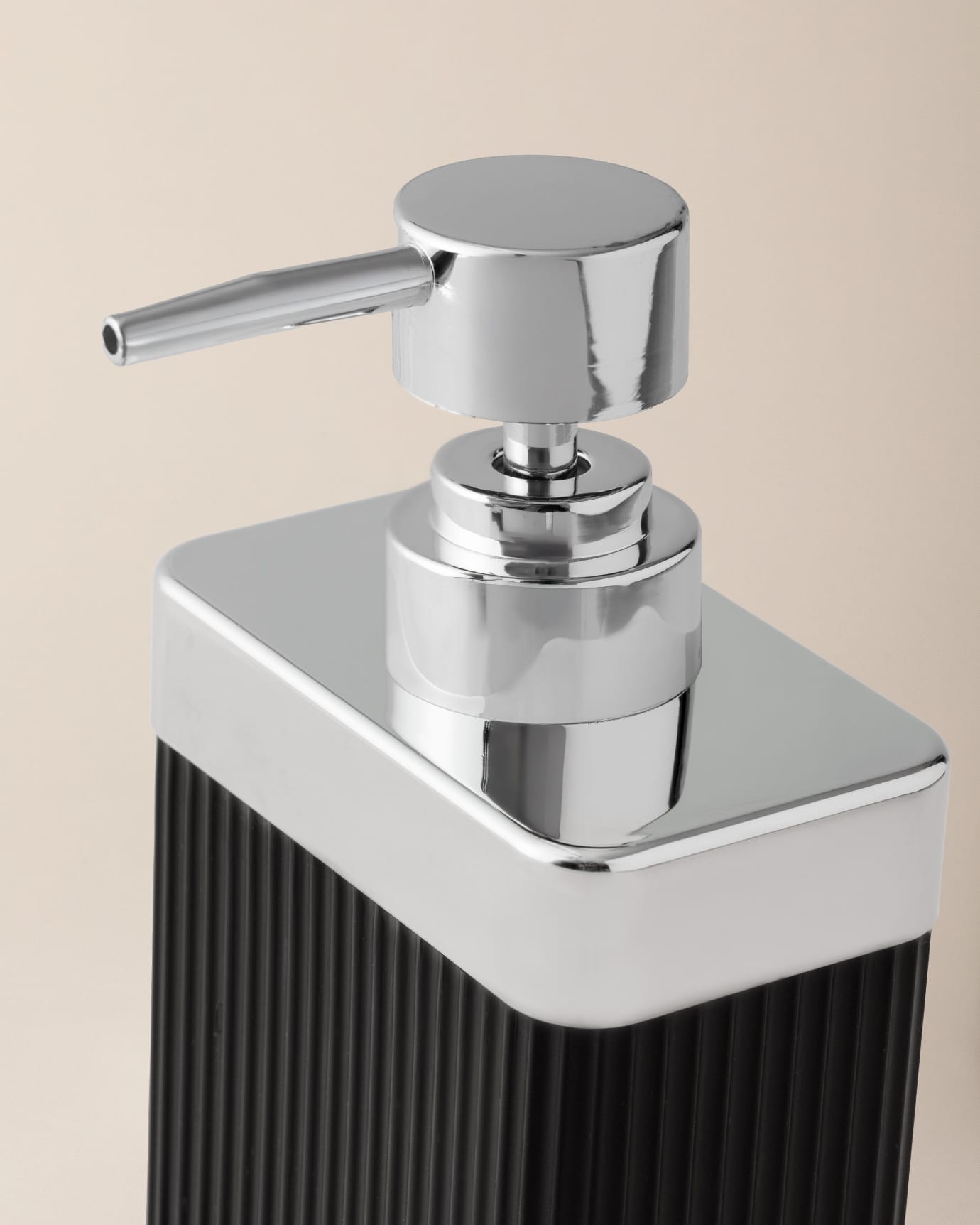 Marais Chrome Liquid Soap Dispenser for Bathroom Countertop