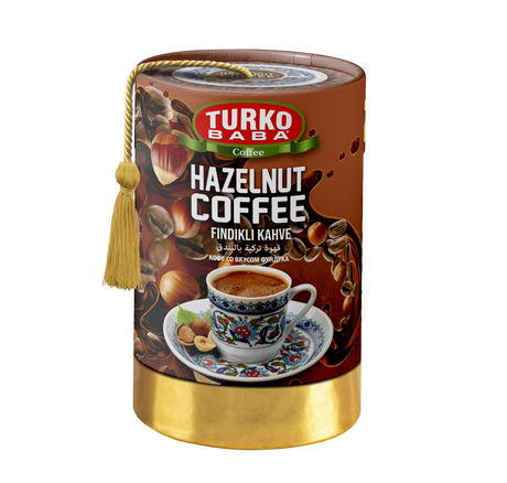 TURKOBABA Professional Hazelnut Flavored Instant Coffee Mix - 200g