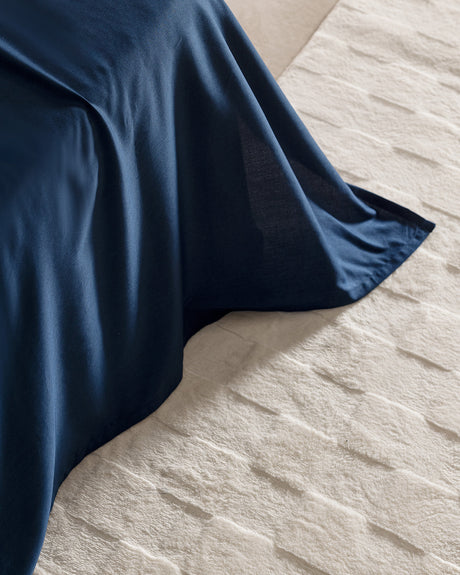 100% Cotton Sateen Single Flat Sheet - Smooth Finish