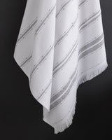 Cotton Blend Bath Towel - Two-Tone Design