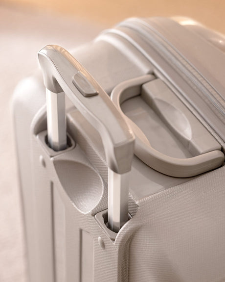 Medium Beige Hardside Suitcase - Durable Travel Luggage